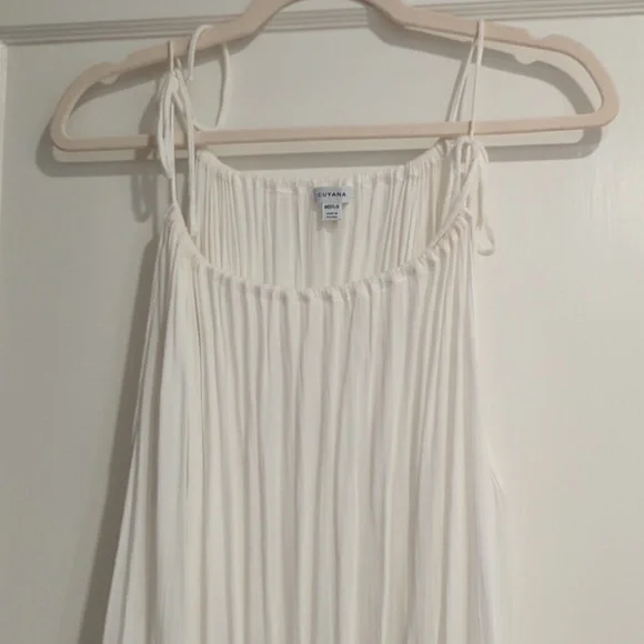 RARE! Cuyana Gathered Neck Maxi Coverup - White - MD/LG - Picture 4 of 5